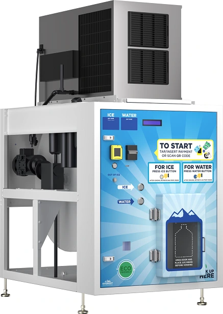 máquina vending de hielo